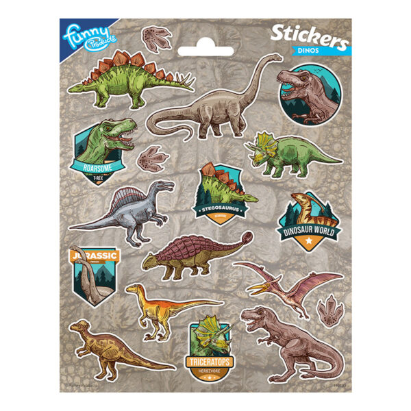 Stickervel Dinosaurus