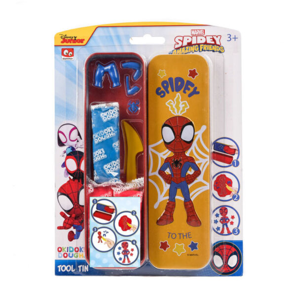 Marvel Spidey OkiDoki Klei Bewaarblik 3D met Accessoires