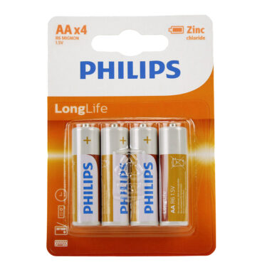 Philips Batterij R6 AA Long Life
