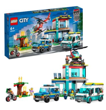 LEGO City 60371 Hoofdkwartier van Hulpdienstvoertuigen