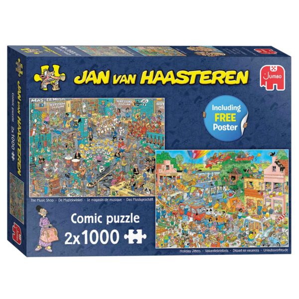 Jan van Haasteren Legpuzzel - Muziekwinkel en Vakantiekriebe