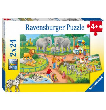 Ravensburger Puzzel Een dag in de Dierentuin