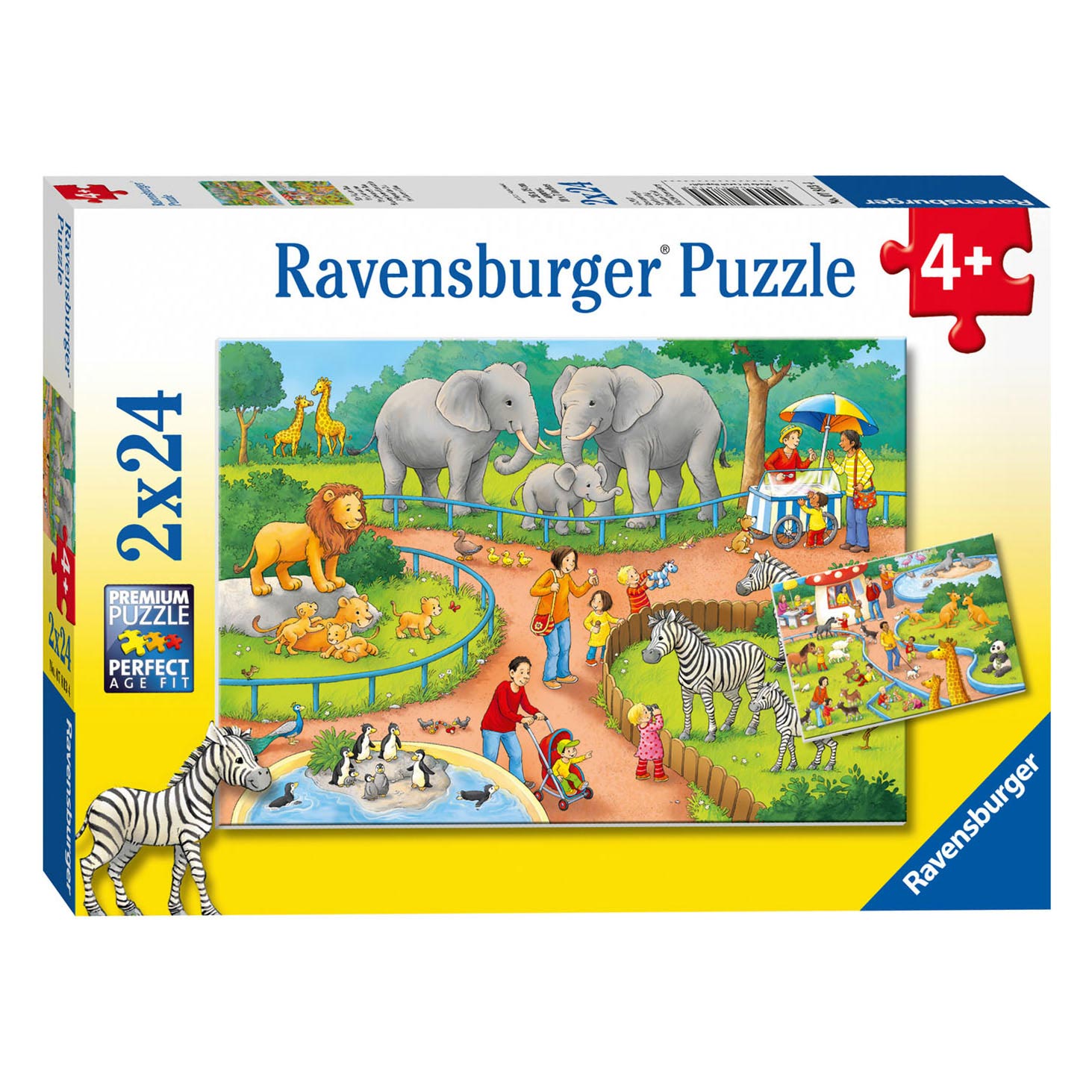 Ravensburger Puzzel Een dag in de Dierentuin