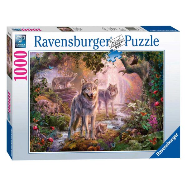 Ravensburger Puzzel Wolvenfamilie in de Zomer