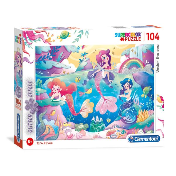 Clementoni Glitter Puzzel Onderwaterwereld