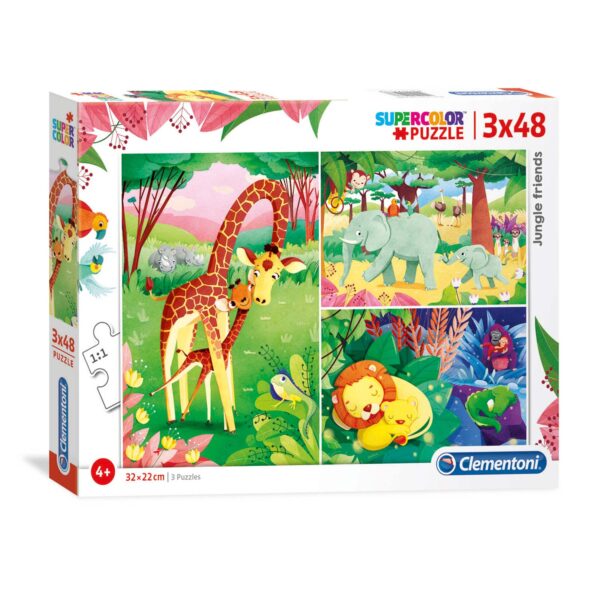 Clementoni Brilliant Puzzel Jungledieren