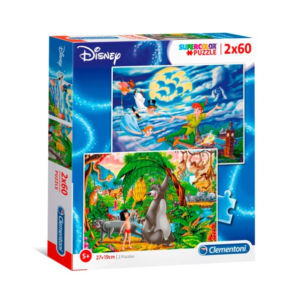 Clementoni Puzzel Peter Pan en Jungle Book