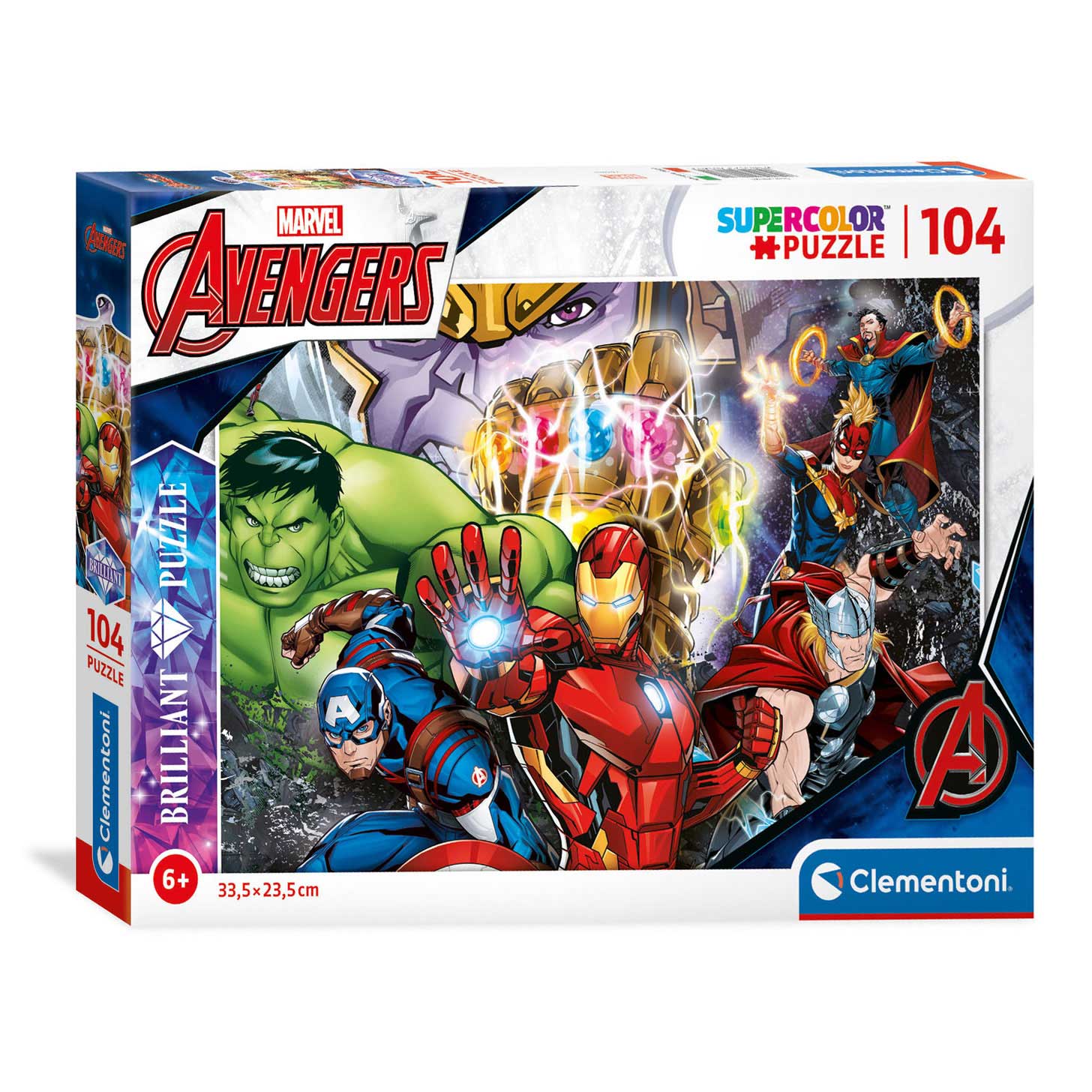 Clementoni Brilliant Puzzel Marvel Superhelden