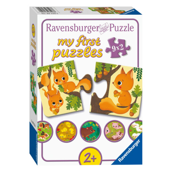 Dieren en hun Kleintjes Puzzel