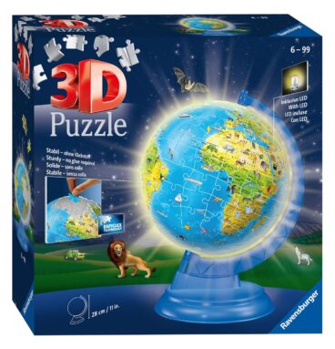 XXL Kinder Globe Night Edition Engelstalig 3D Puzzel