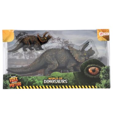 World of Dinosaurs Moeder met Kind - Triceratops
