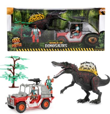 World of Dinosaurs Speelset - Jeep met Dino