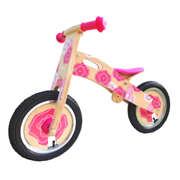 Houten Loopfiets Simply - Roze