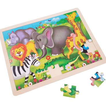 Houten Legpuzzel Wilde Dieren