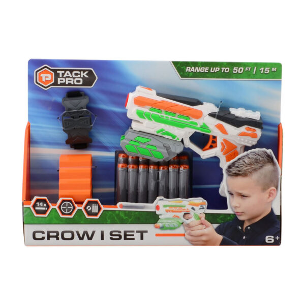 Tack Pro® Crow I Set met 14 darts en accesoires