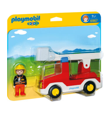 Playmobil 1.2.3. Brandweerwagen met Ladder - 6967