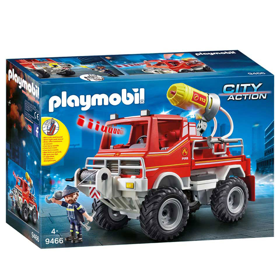 Playmobil City Action Brandweer Terreinwagen met Waterkanon