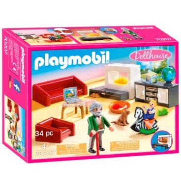 Playmobil Dollhouse Huiskamer met Openhaard - 70207