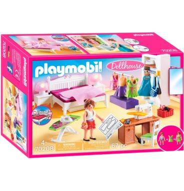 Playmobil Dollhouse Slaapkamer met Mode Ontwerphoek - 70208