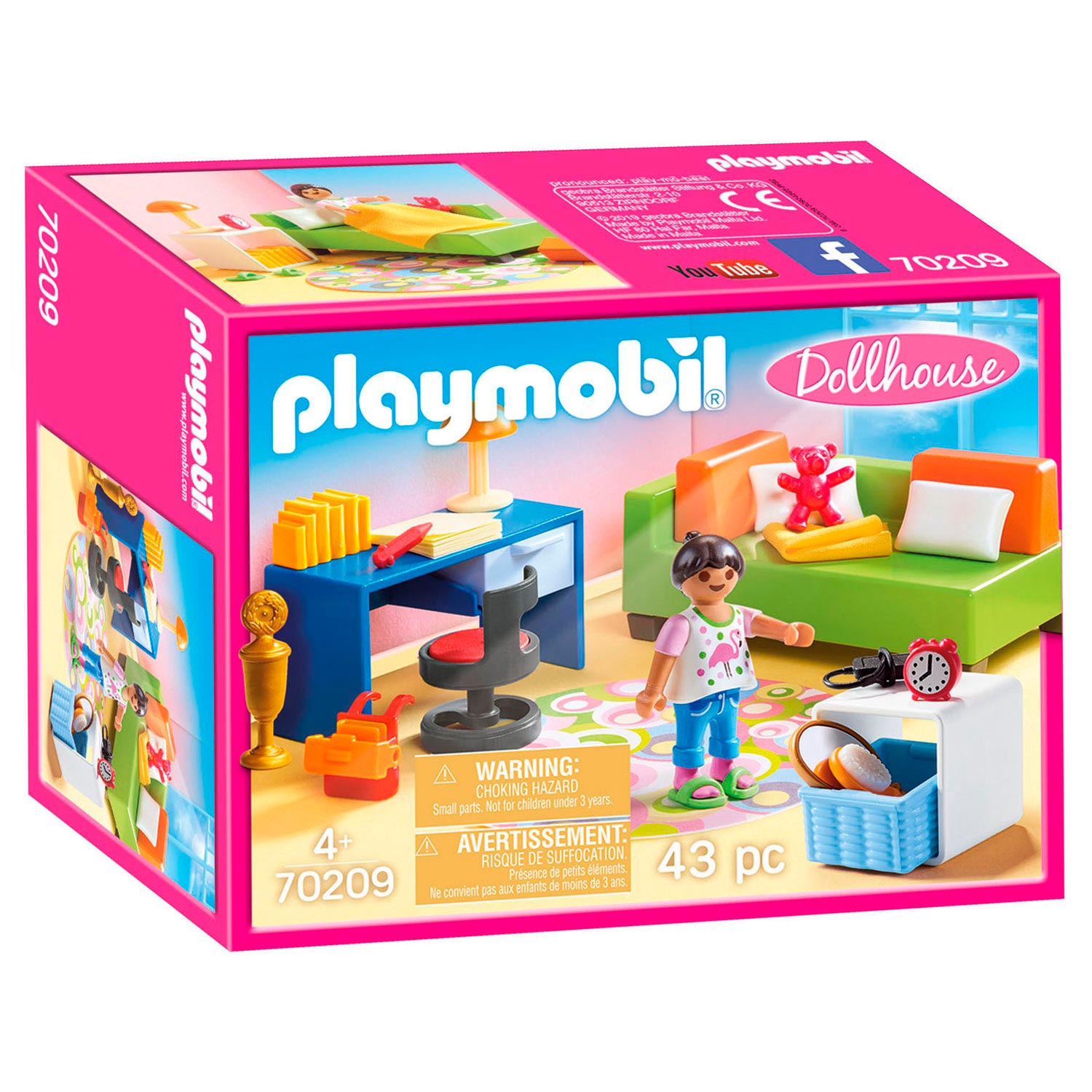 Playmobil Dollhouse Kinderkamer met Bedbank - 70209