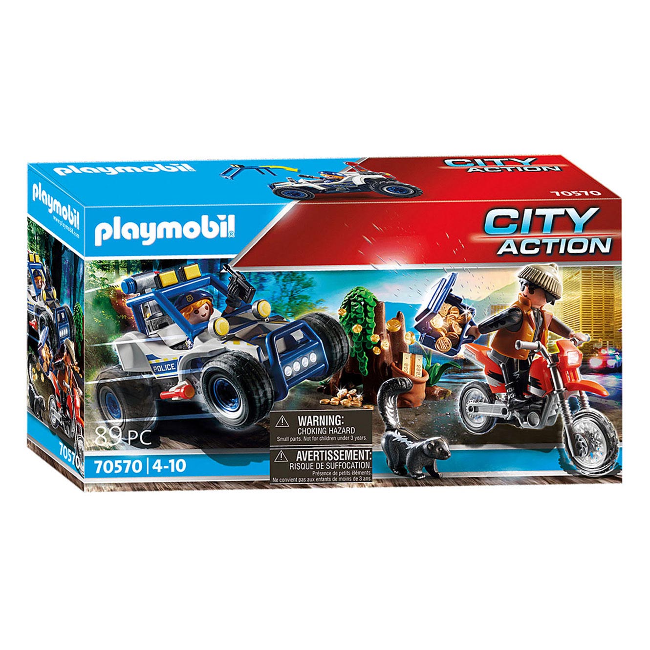 Playmobil City Action Politie Achtervolging van de Schattenr