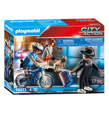 Playmobil City Action Politie Achtervolging van de Zakkenrol