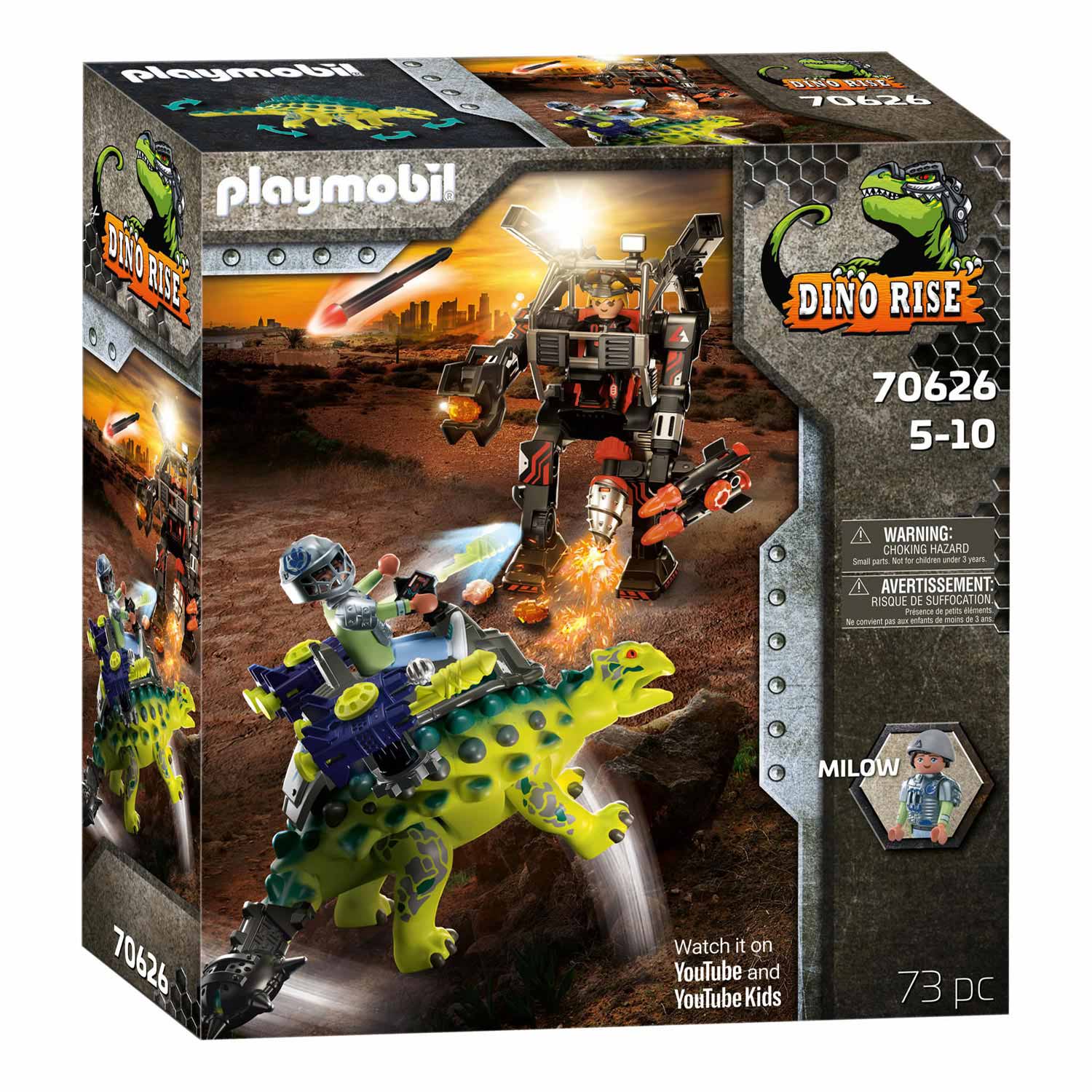 Playmobil Dino Rise Saichania Verdediging van de Vechtersbaz
