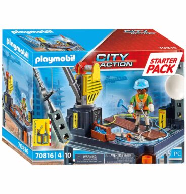 Playmobil City Action Starterset Bouwplaats met Lier - 70816