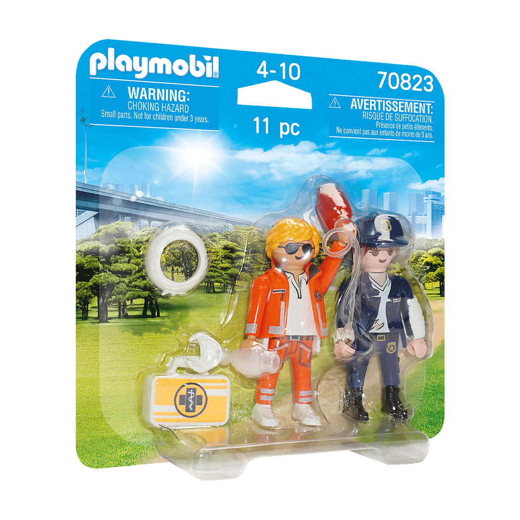 Playmobil City Life  Duopack Spoedarts en Politieagente - 70