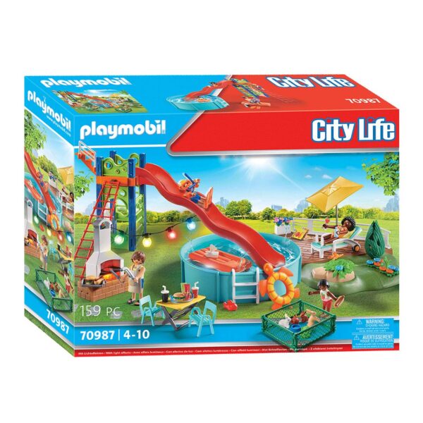 Playmobil City Life  Zwembadfeest met Glijbaan - 70987