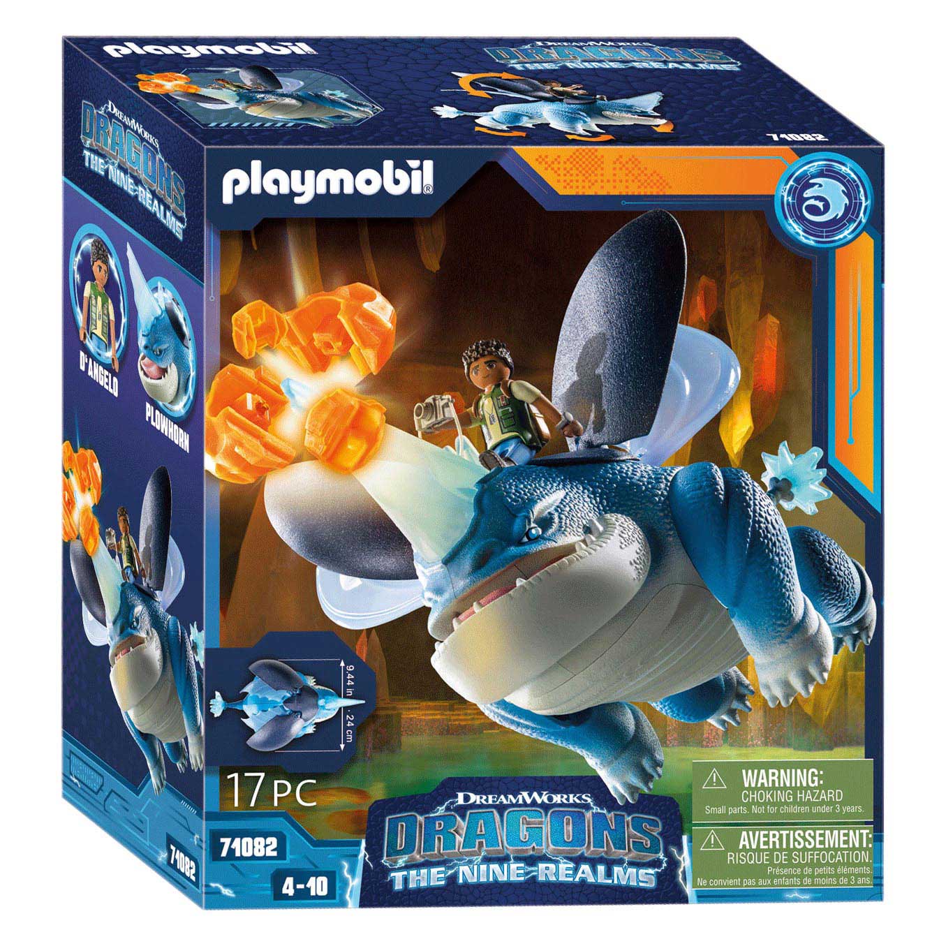 Playmobil Dragons: The Nine Realms Plowhorn & D'Angelo - 710