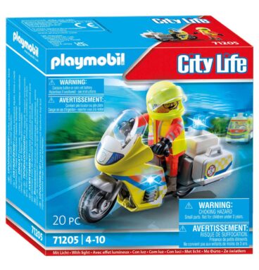 Playmobil City Life Noodmotorfiets met zwaailicht - 71205