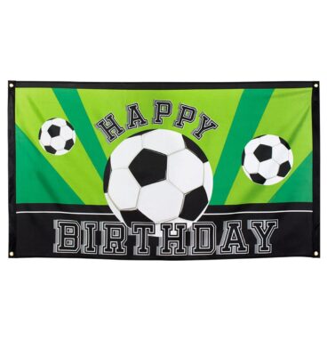Vlag Voetbal Happy Birthday