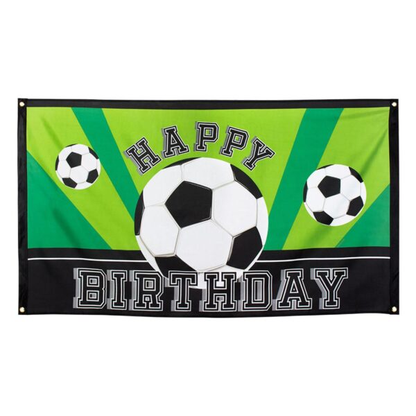 Vlag Voetbal Happy Birthday