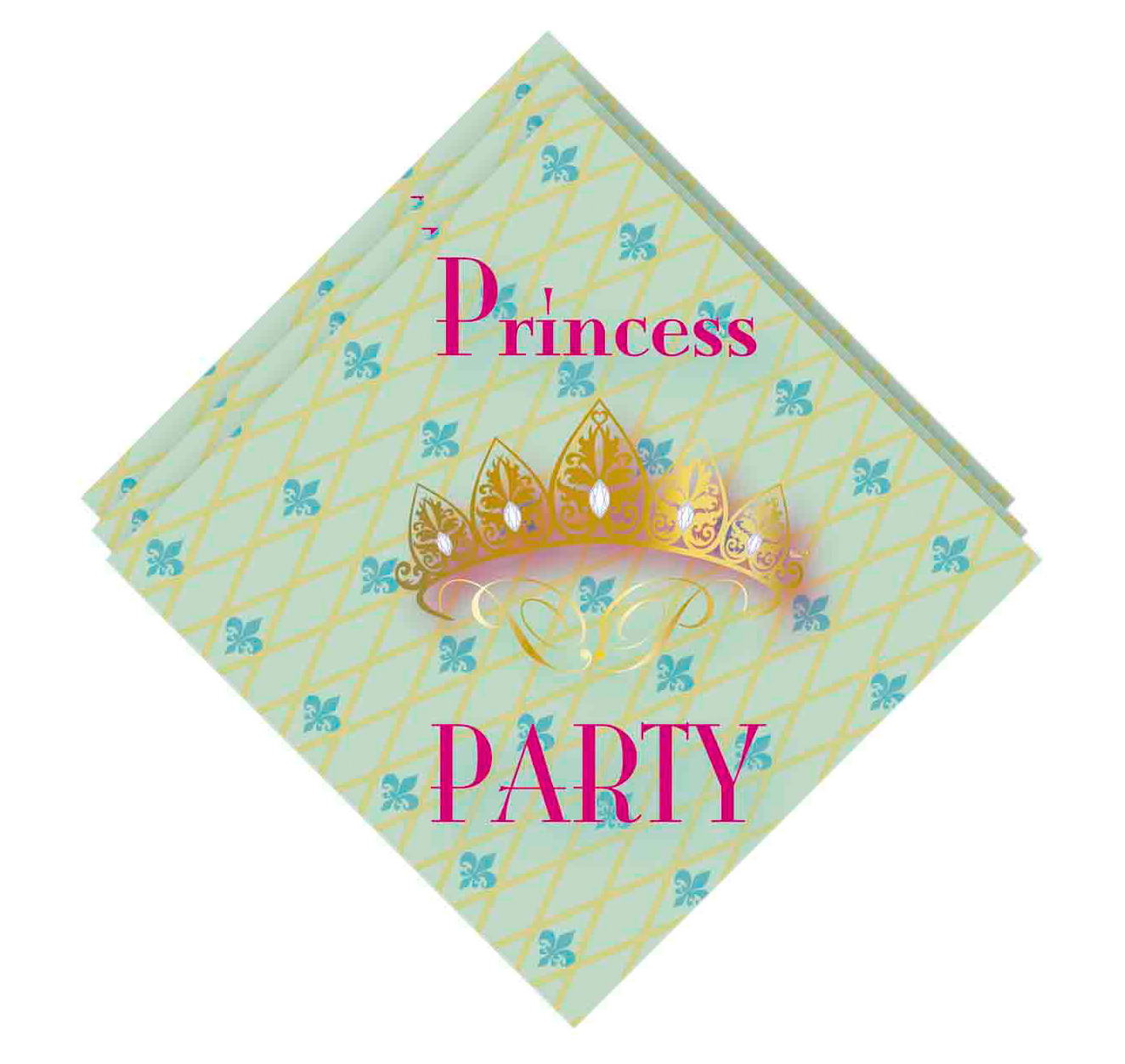 Servetten Princess Party