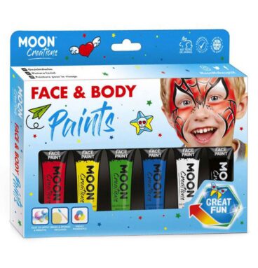 Face & Body Paint Schminkset - Primaire Kleuren