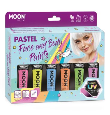 Face & Body Paint Schminkset - Pastel Neon