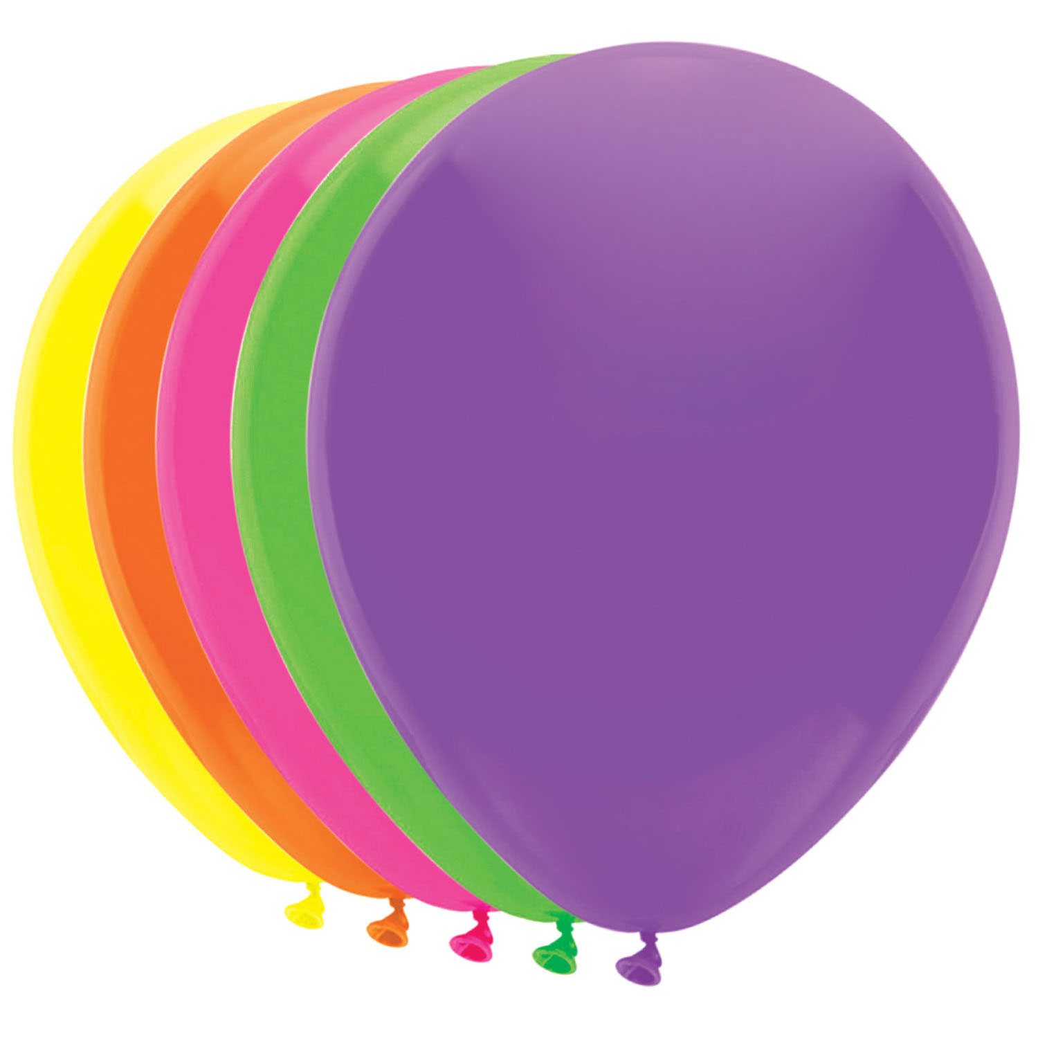 Ballonnen 5 Neonkleuren