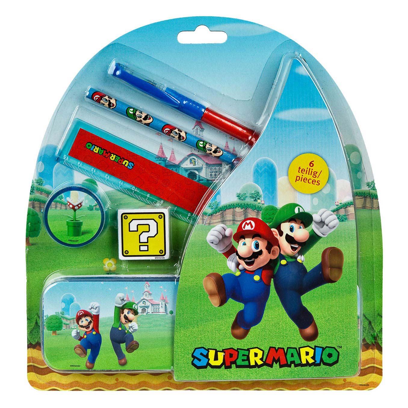 Undercover Super Mario Schoolset in Blik