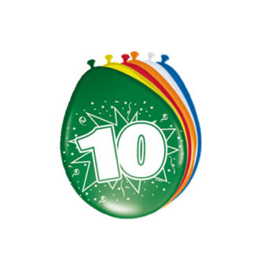 Cijfer Ballonnen 10 jaar