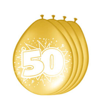 Cijfer Ballonnen 50 jaar Goud