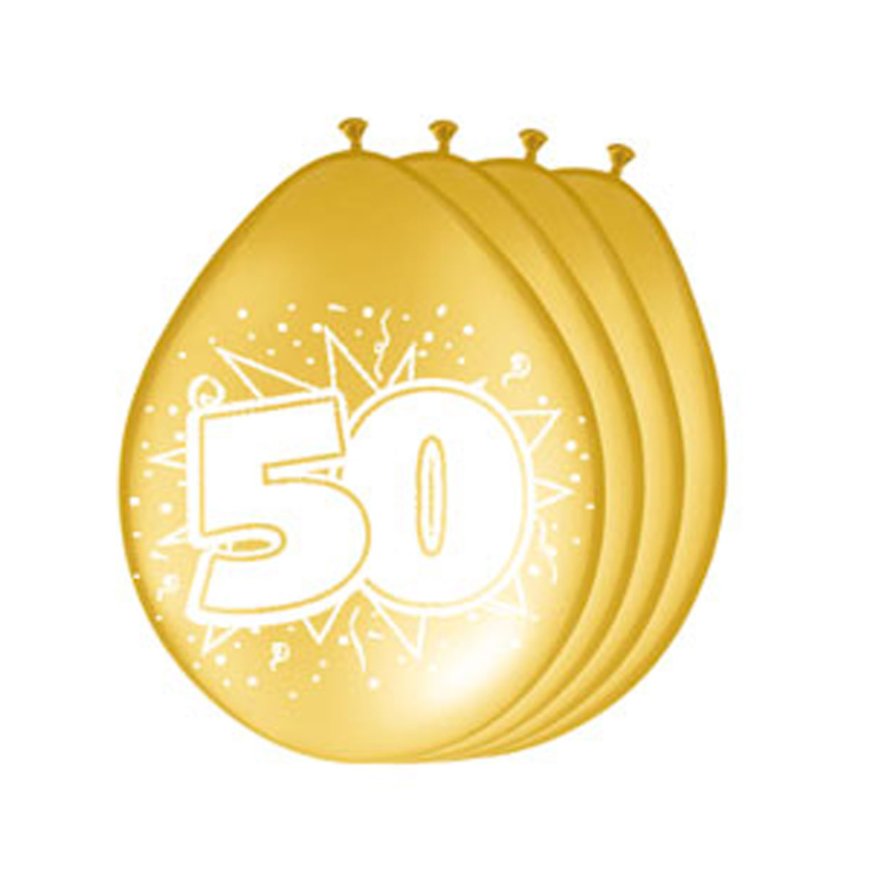 Cijfer Ballonnen 50 jaar Goud