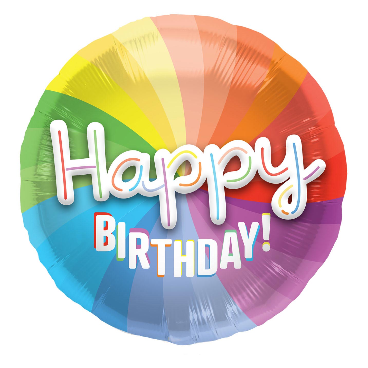 3D Folieballon 'Happy Birthday'