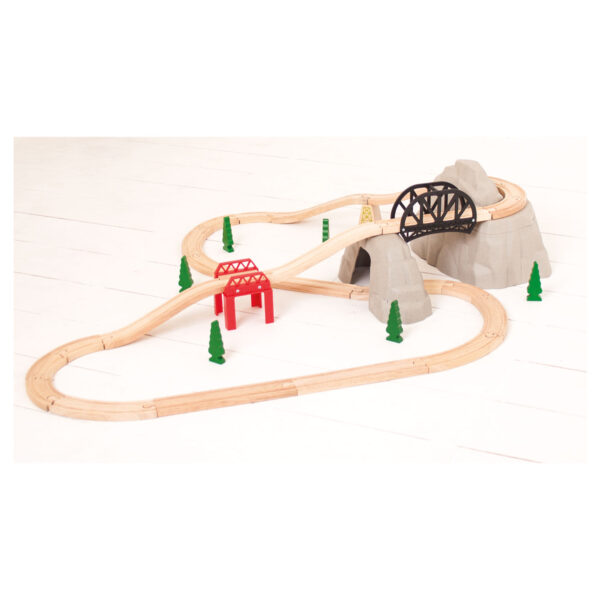 Bigjigs Houten Rails - Rocky Mountain Uitbreidingsset