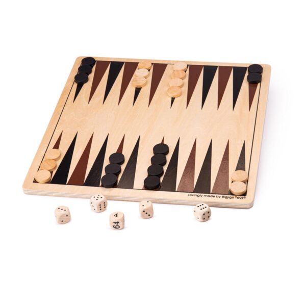 Bigjigs Backgammon Houten Bordspel