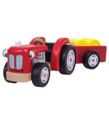 Tidlo Houten Tractor met Trailer