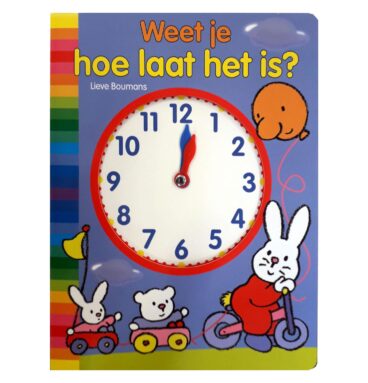 Kartonboek Weet je hoe laat het is?