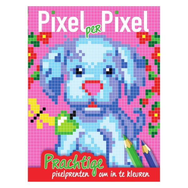 Pixel Kleurboek Hondje