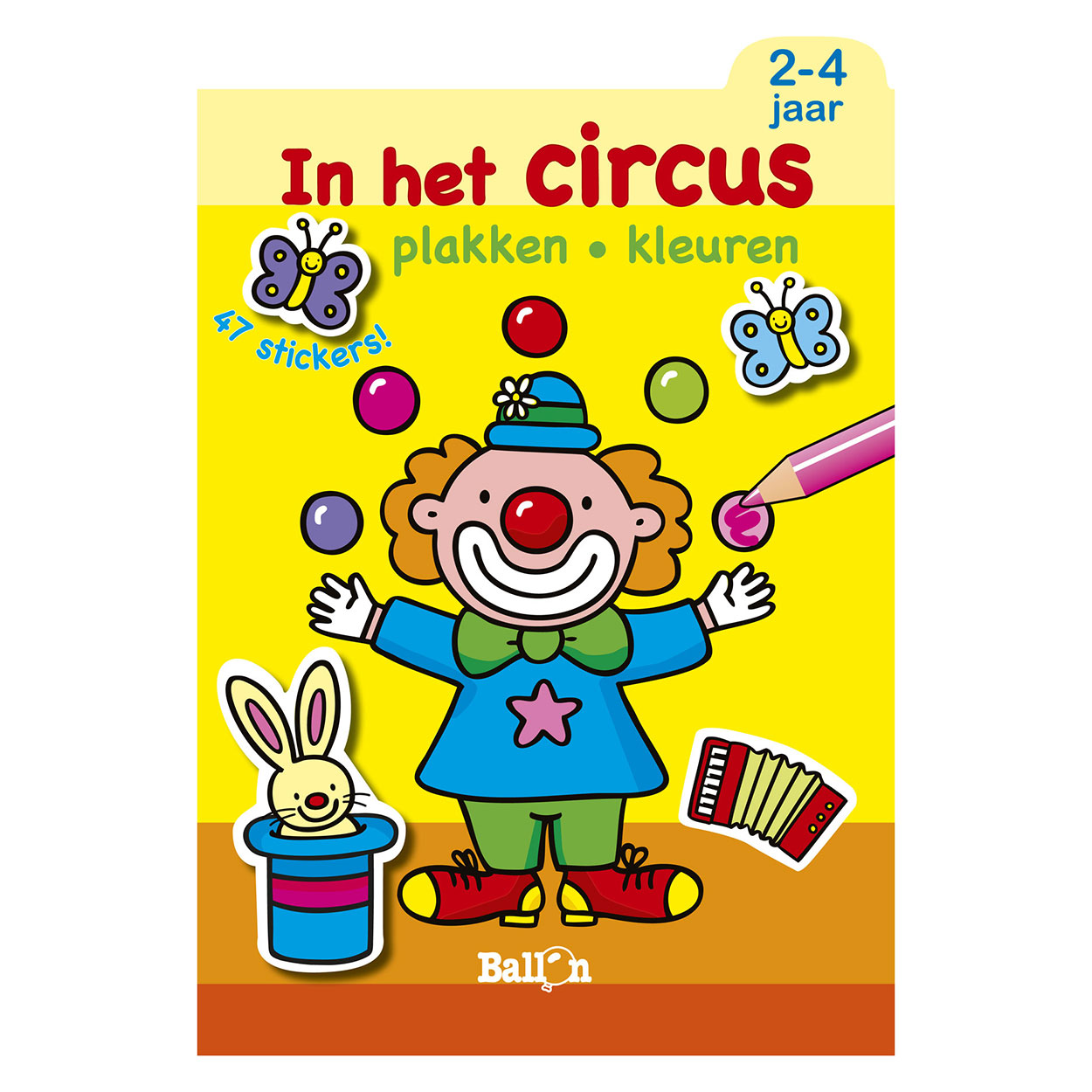 Plakken en Kleuren - In het Circus