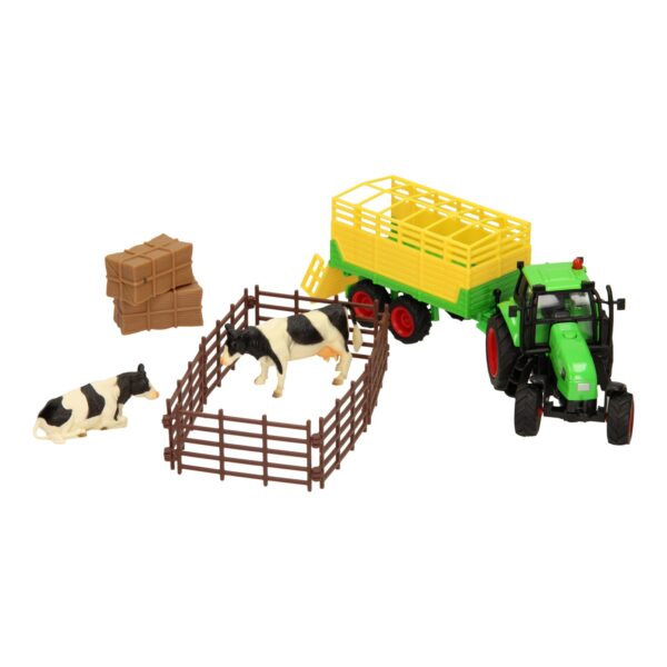 Kids Globe Tractorset met Accessoires 1:32